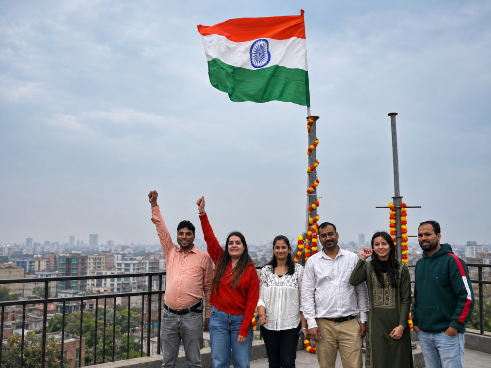 Flag Hoisting & Patriotic Spirit